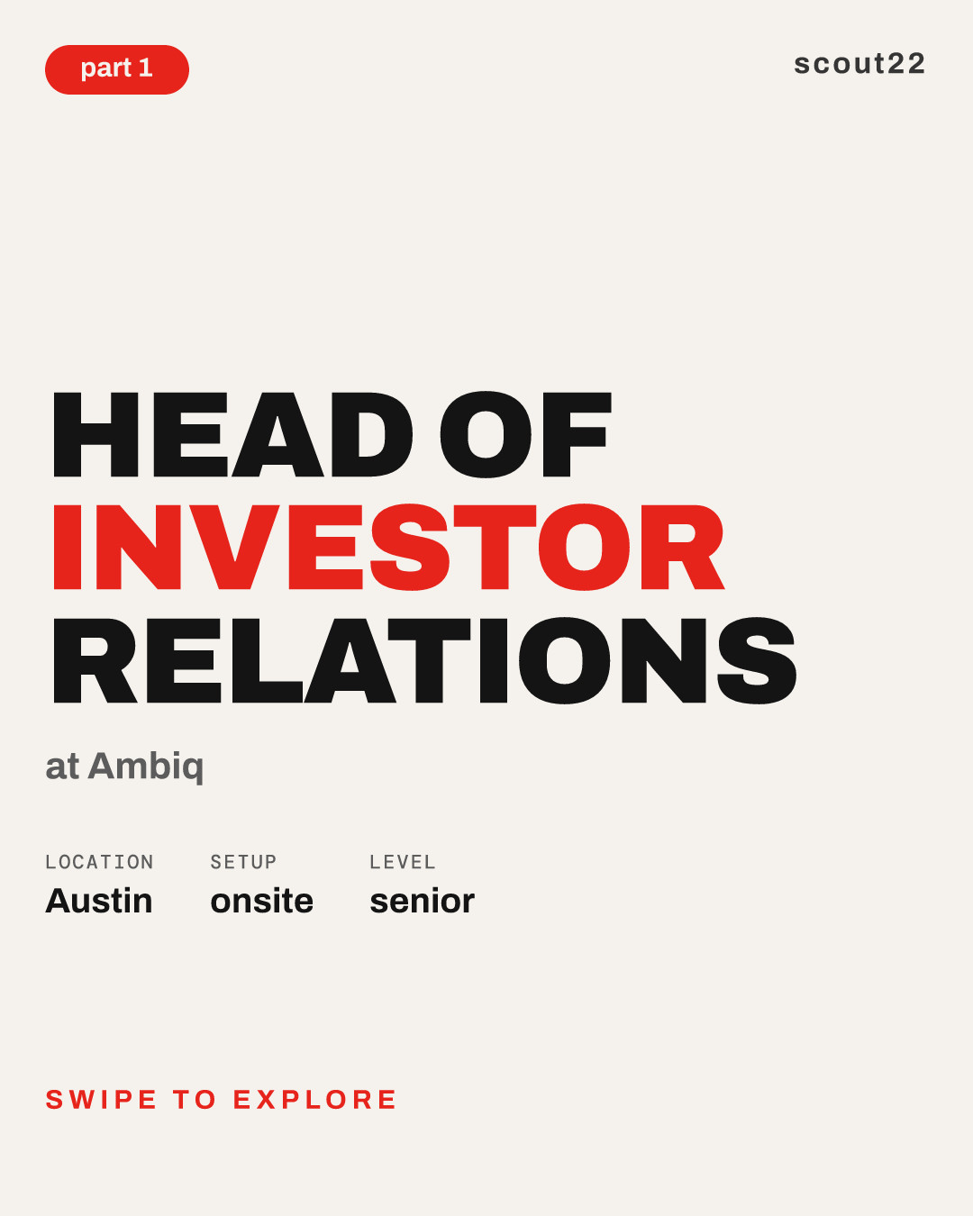 Head of Investor Relations at Ambiq
