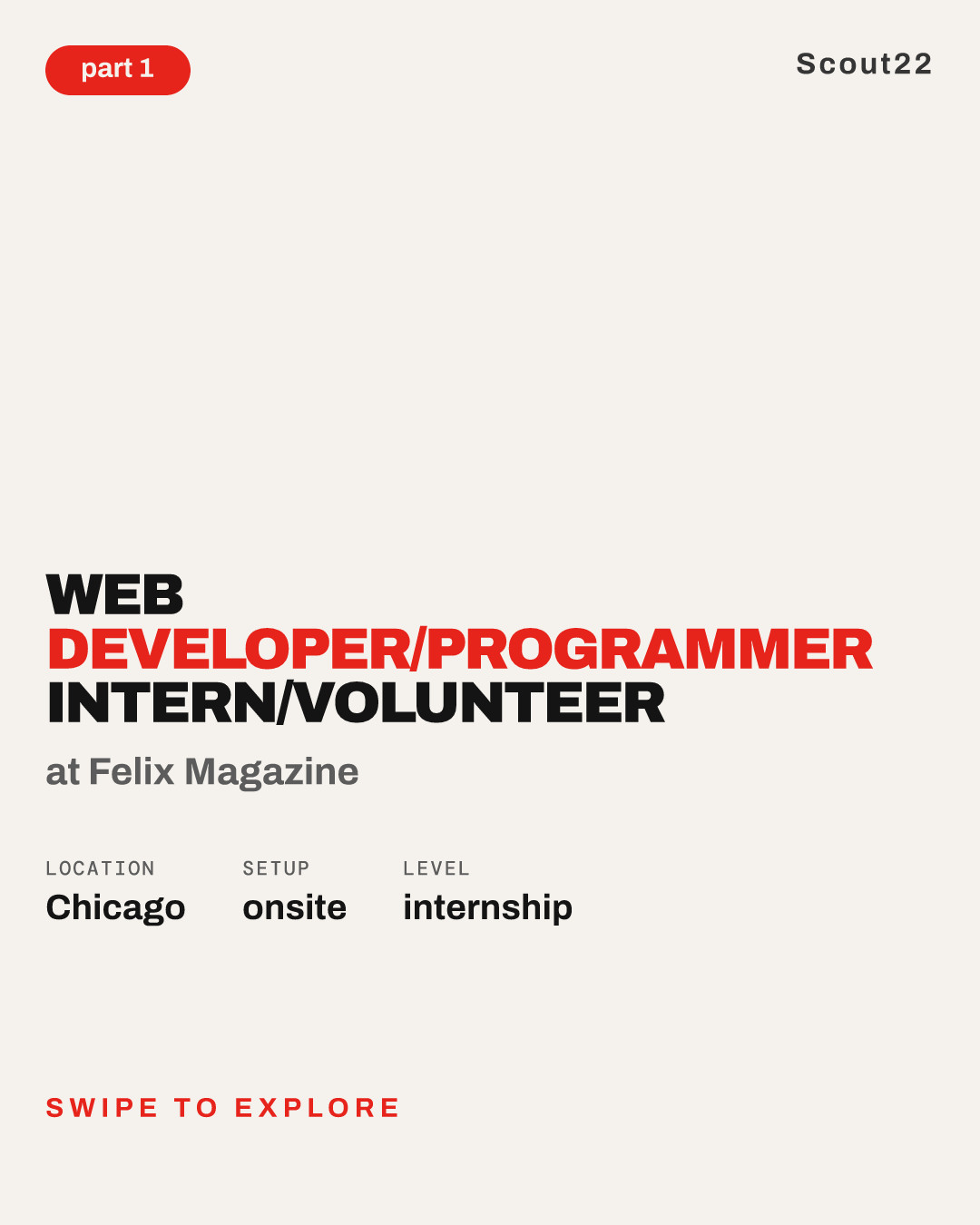 Web Developer/Programmer Intern/Volunteer at Felix Magazine