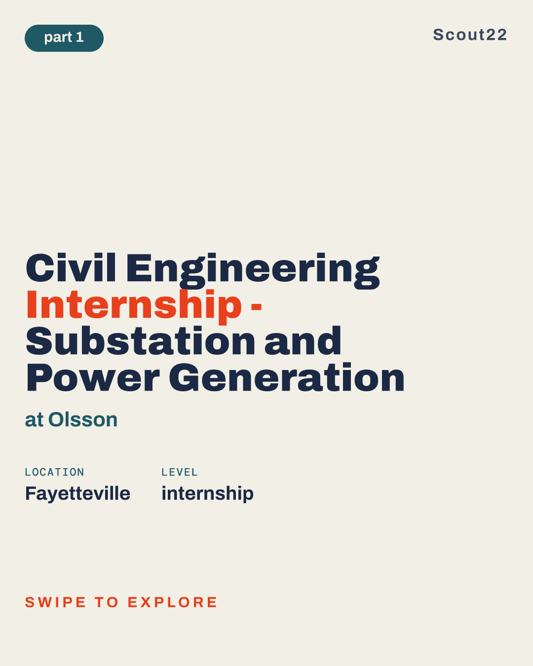 Civil Engineering Internship - Substation and Power Generation at Olsson
