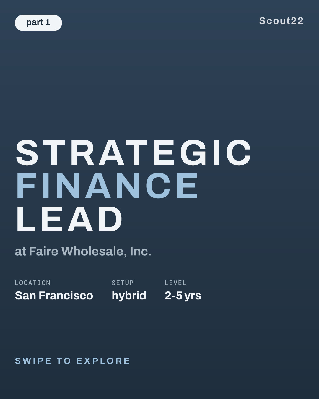 Strategic Finance Lead at Faire Wholesale, Inc.