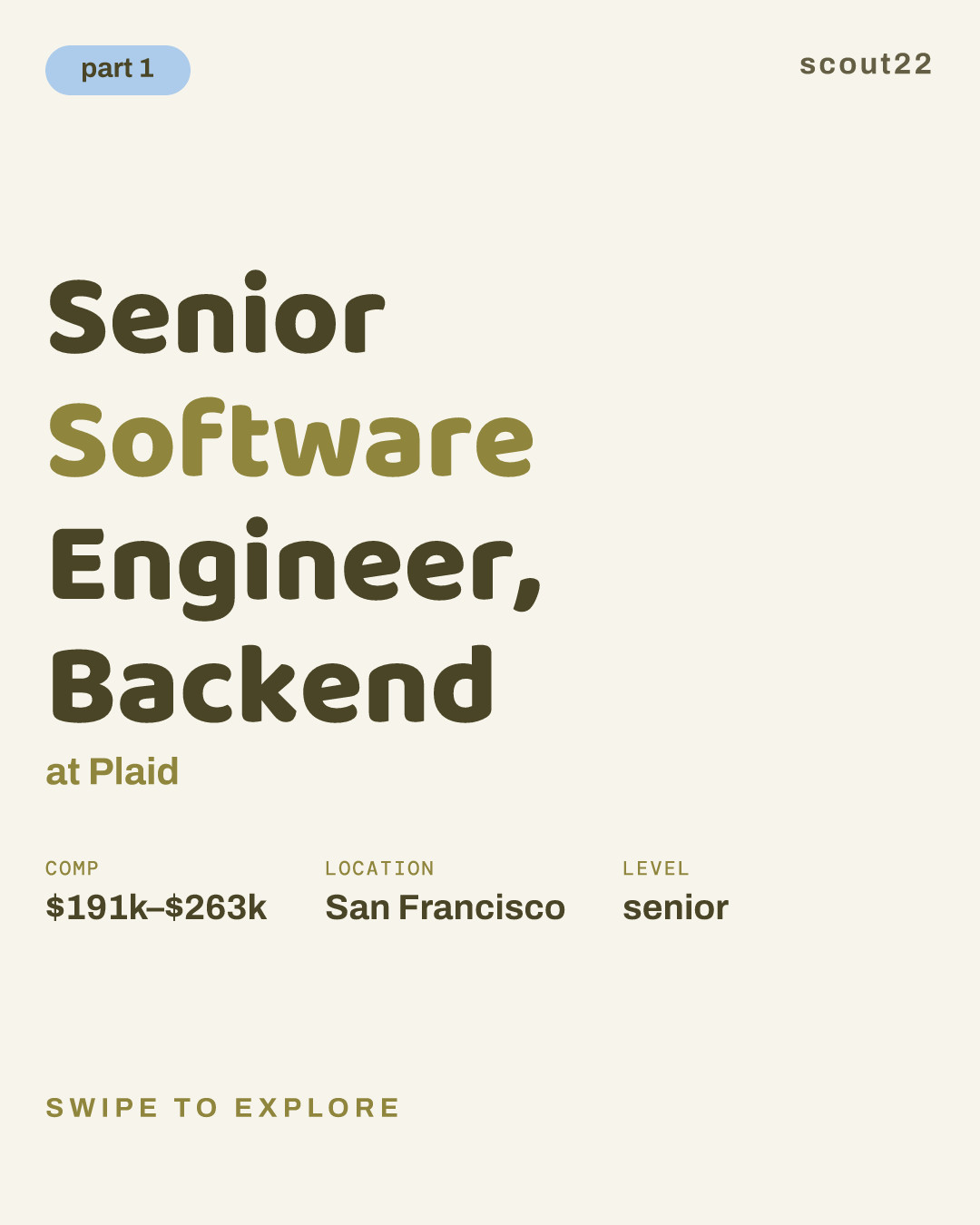 Senior Software Engineer, Backend at Plaid