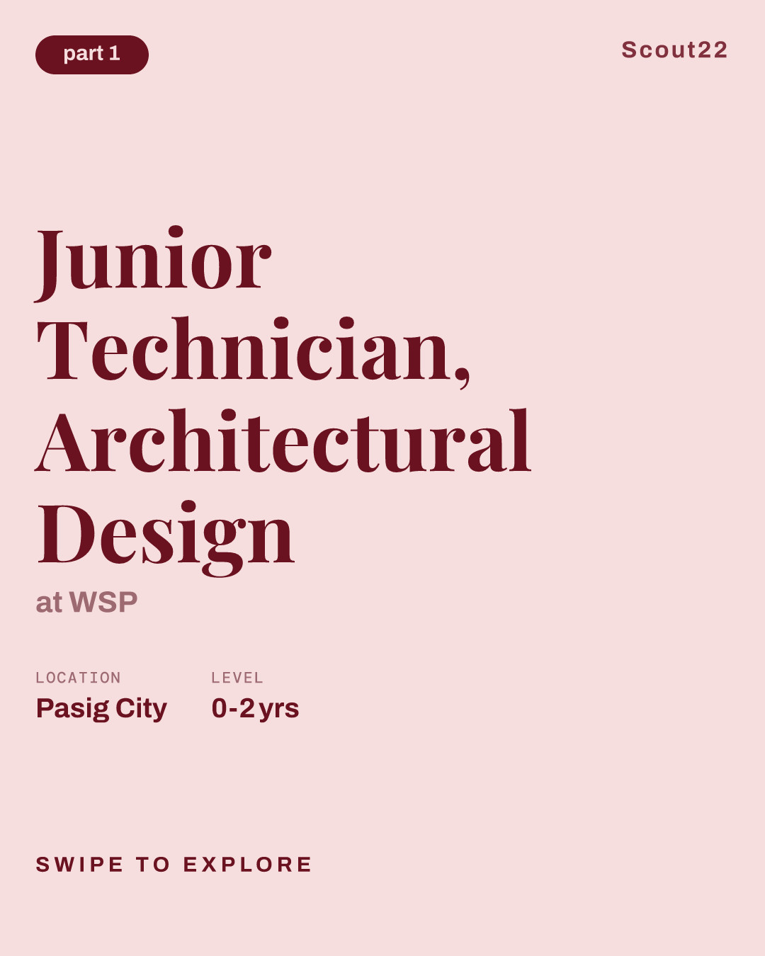 Junior Technician, Architectural Design at WSP