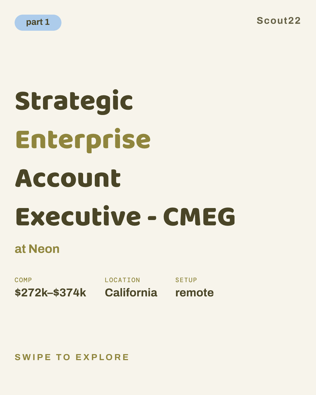 Strategic Enterprise Account Executive - CMEG at Neon