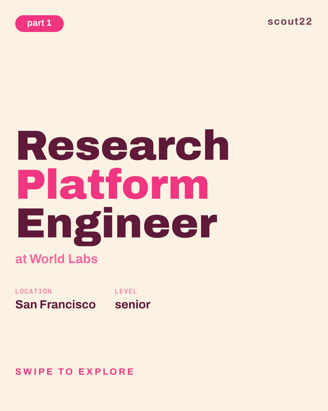 Research Platform Engineer at World Labs