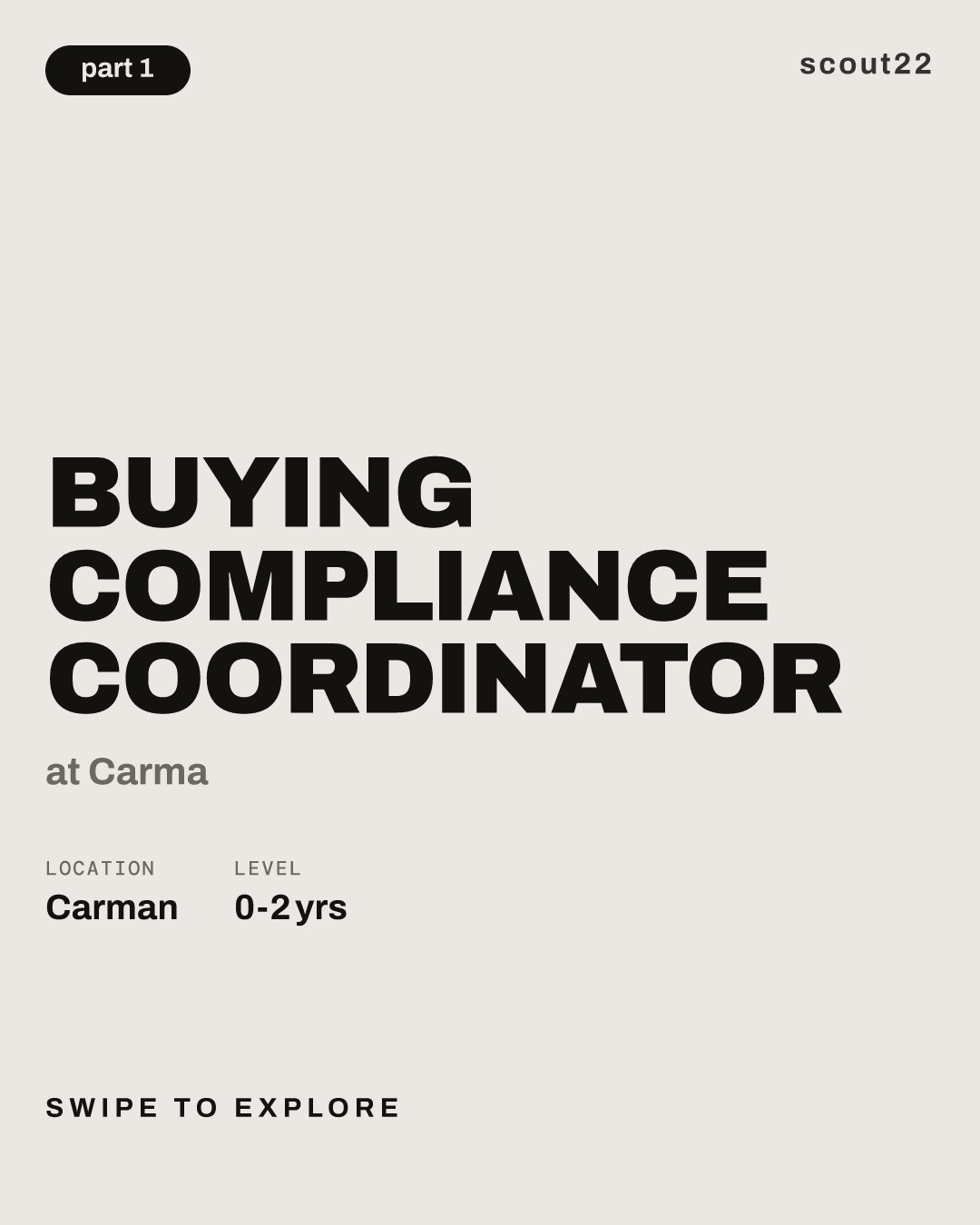 Buying Compliance Coordinator at Carma