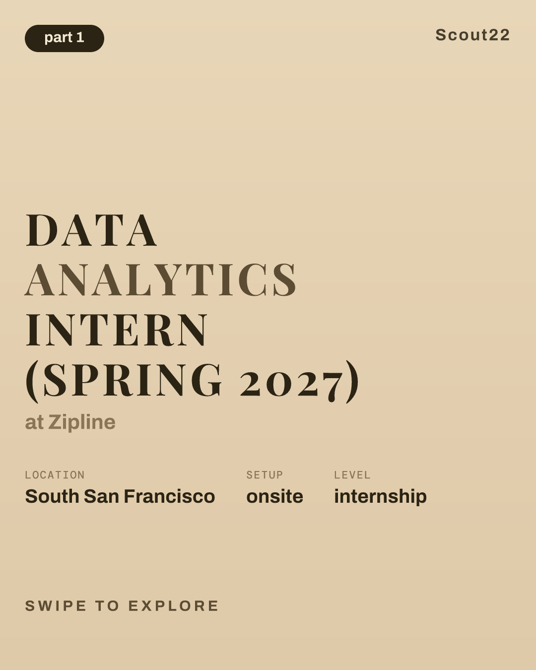 Data Analytics Intern (Spring 2027) at Zipline