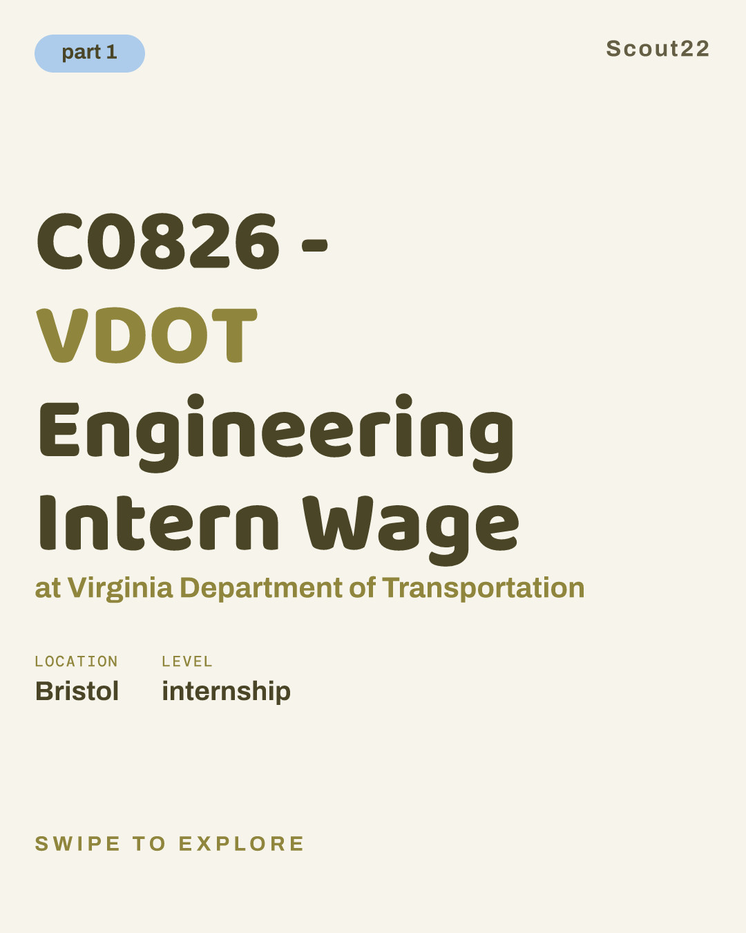 C0826 - VDOT Engineering Intern Wage at Virginia Department of Transportation