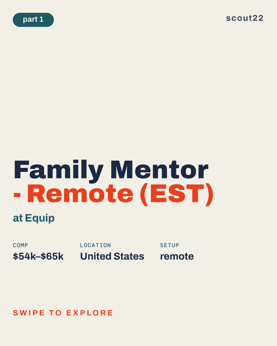 Family Mentor - Remote (EST) at Equip
