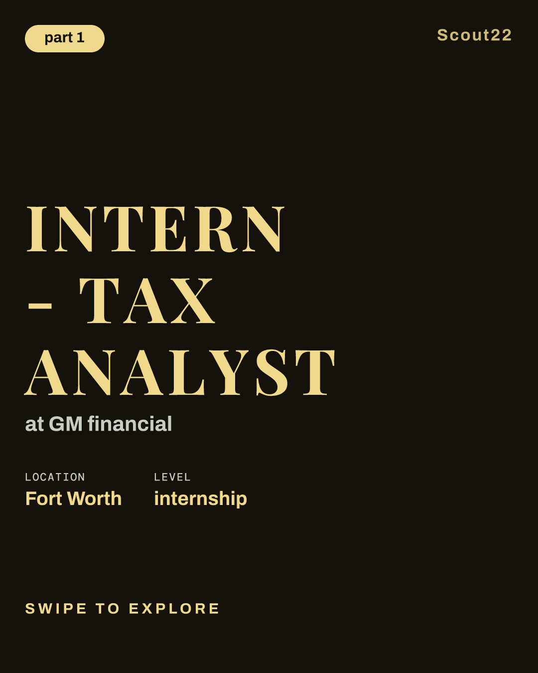Intern - Tax Analyst at GM financial