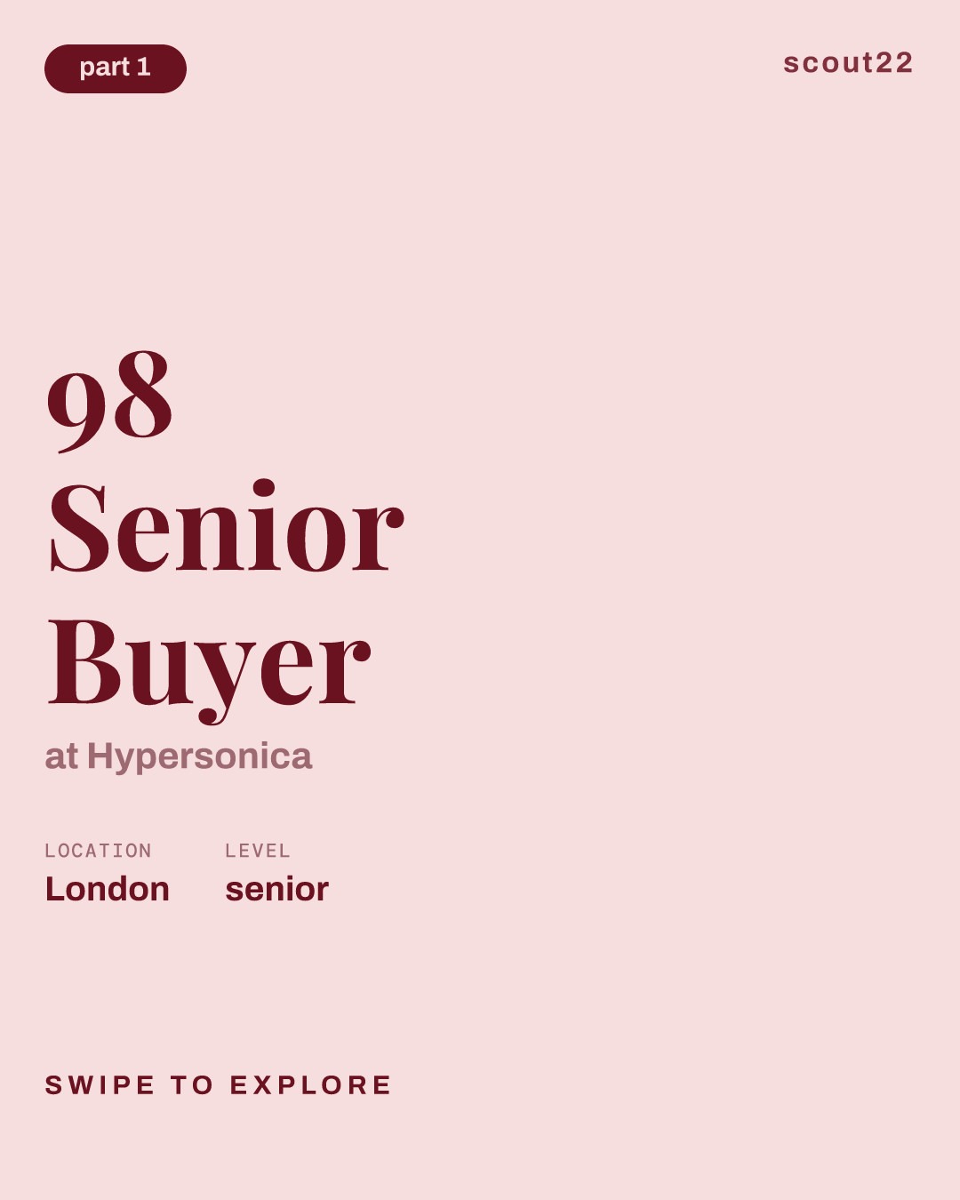 98 Senior Buyer at Hypersonica