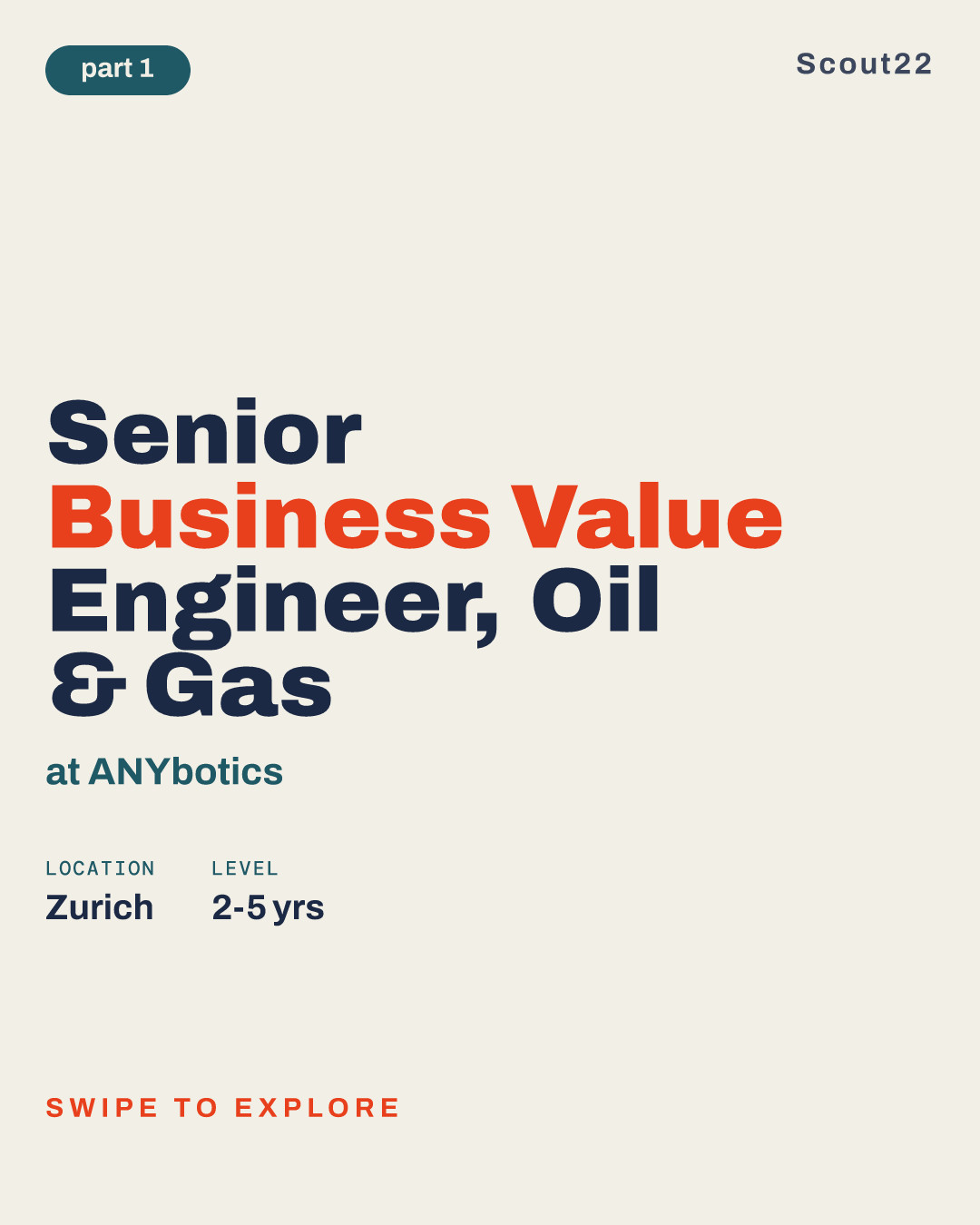 Senior Business Value Engineer, Oil & Gas at ANYbotics