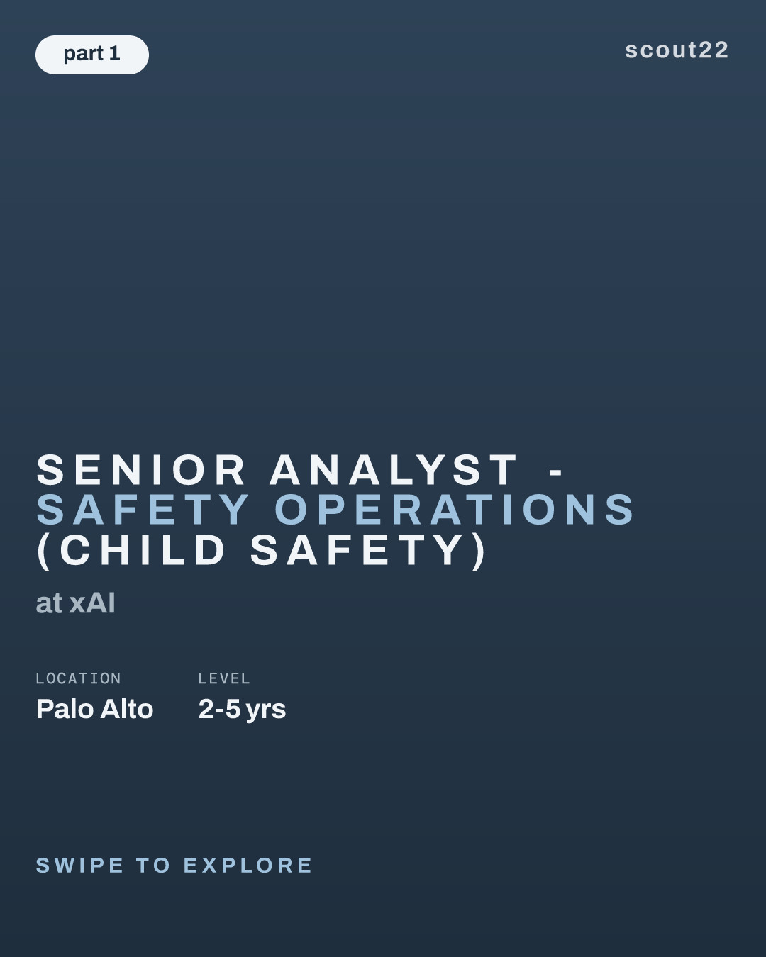Senior Analyst - Safety Operations (Child Safety) at xAI