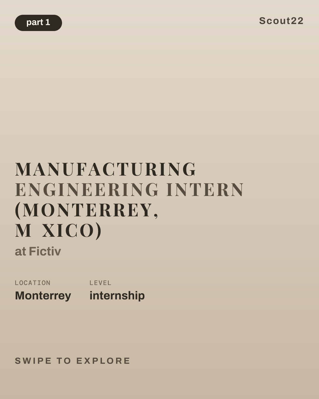 Manufacturing Engineering Intern (Monterrey, México) at Fictiv