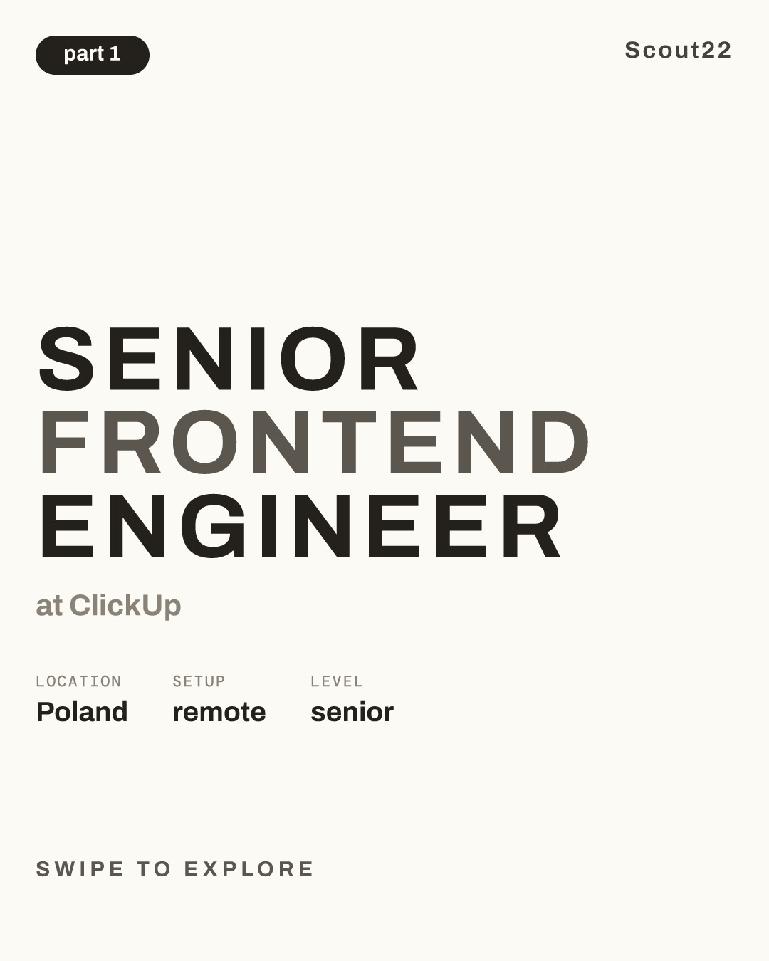 Senior Frontend Engineer at ClickUp