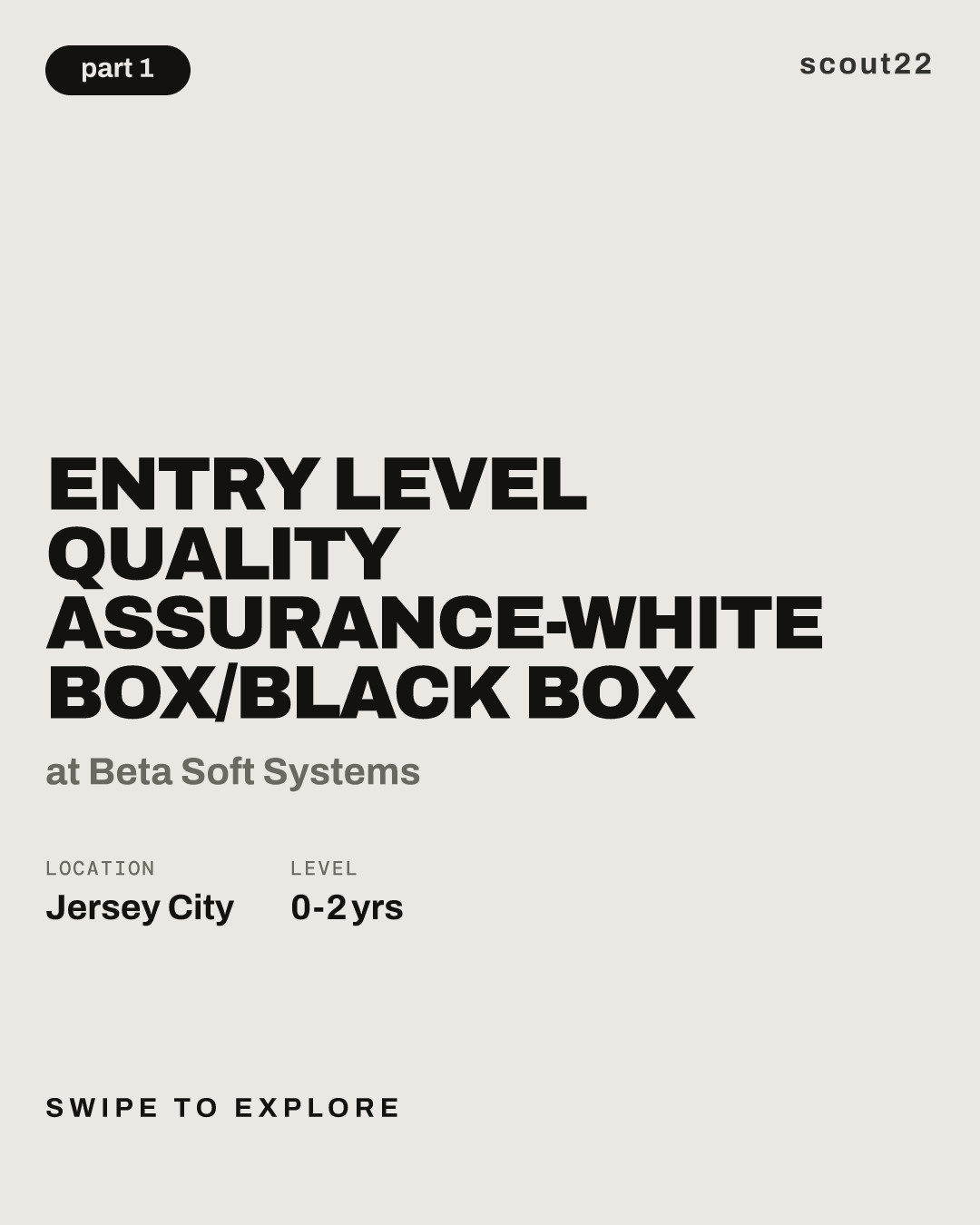 Entry Level Quality Assurance-White Box/Black Box at Beta Soft Systems