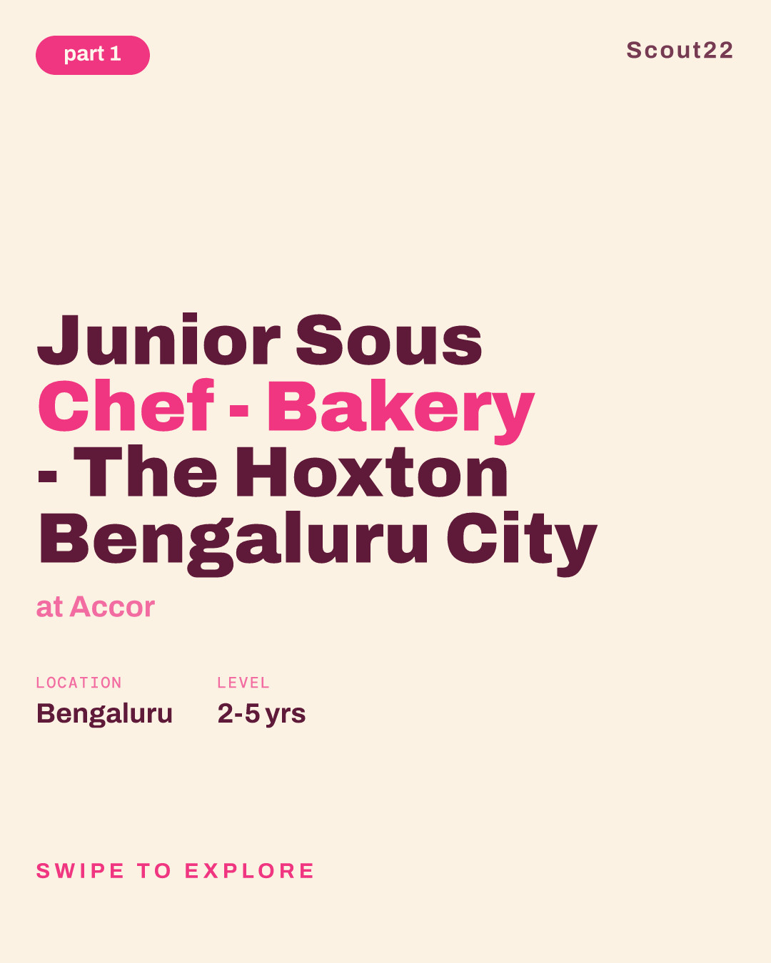 Junior Sous Chef - Bakery - The Hoxton Bengaluru City at Accor