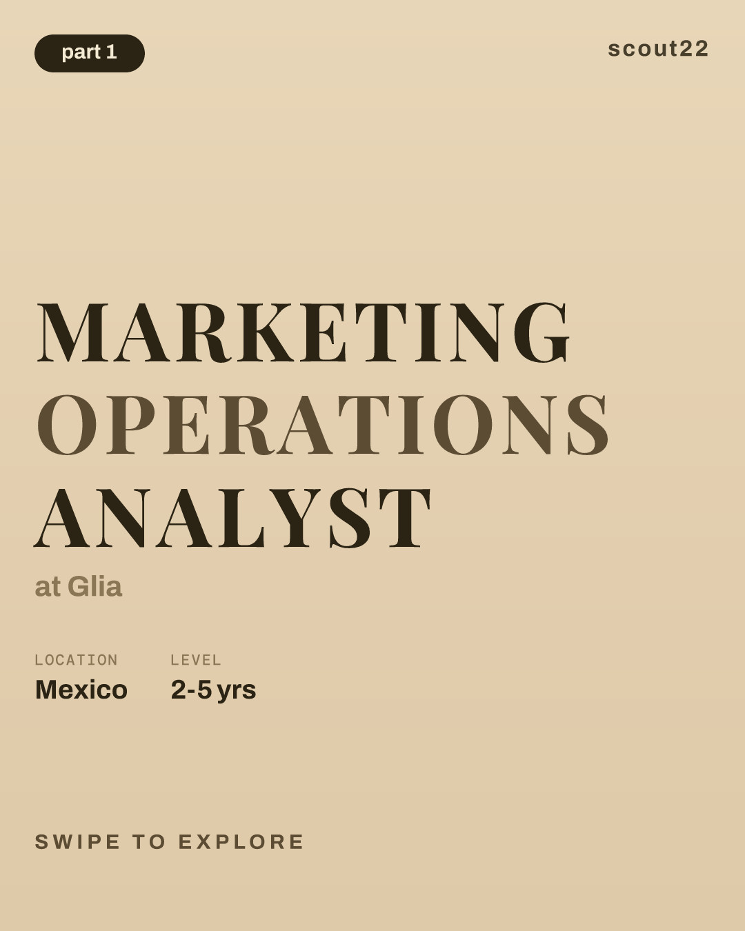 Marketing Operations Analyst at Glia