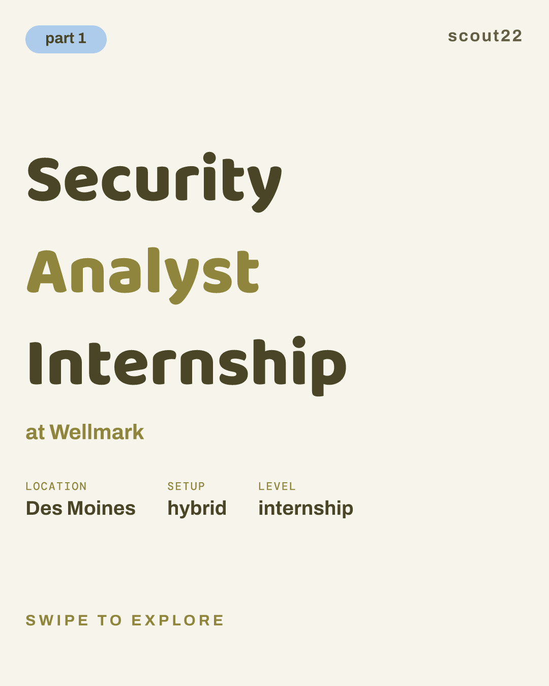Security Analyst Internship at Wellmark