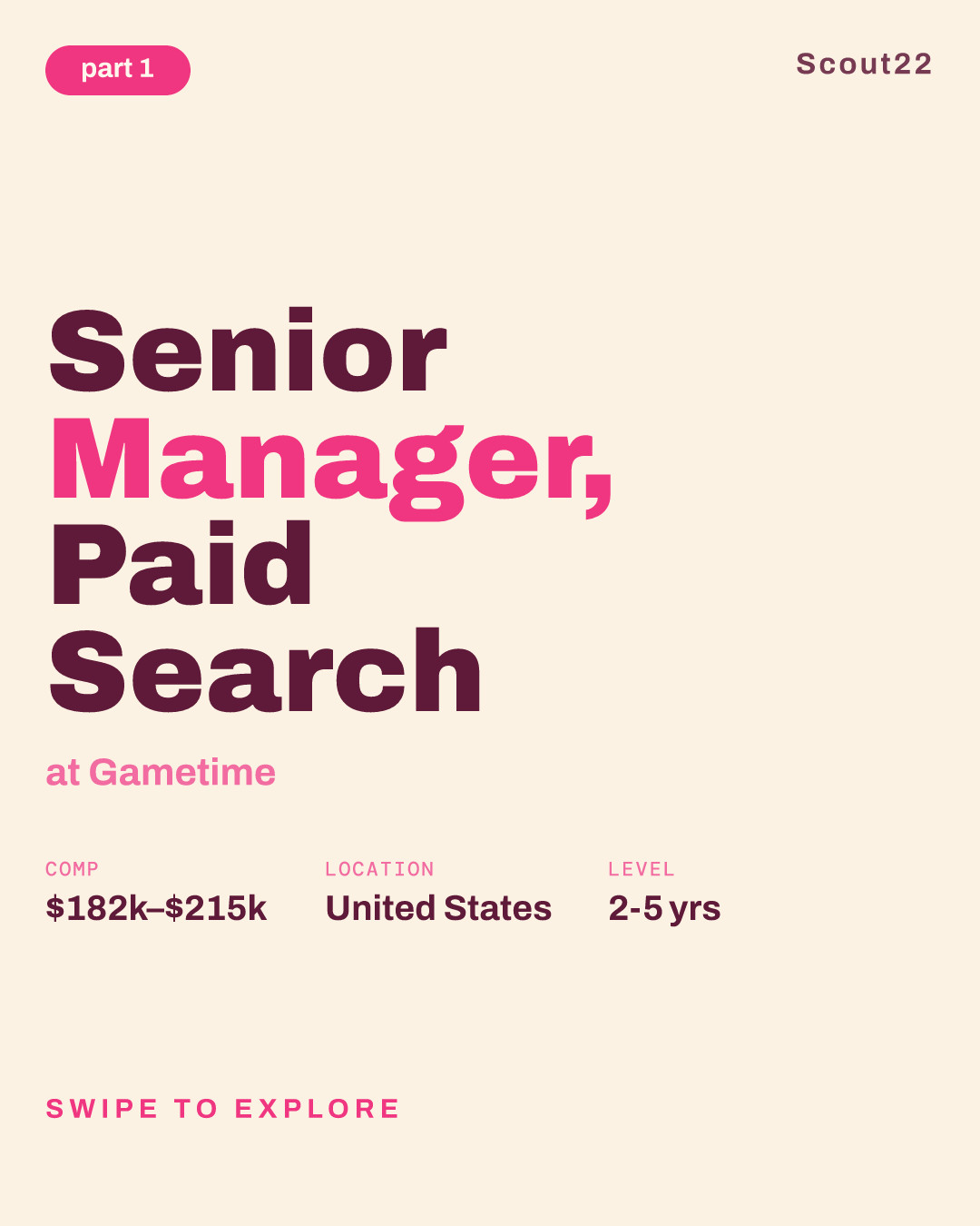 Senior Manager, Paid Search at Gametime