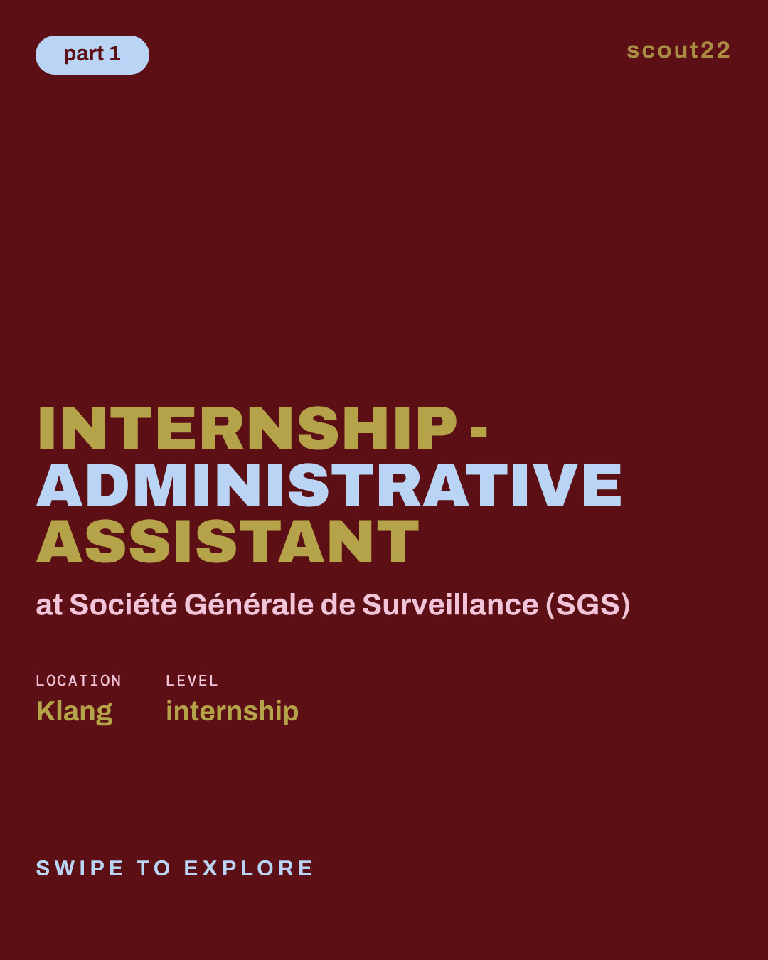 Internship - Administrative Assistant at Société Générale de Surveillance (SGS)