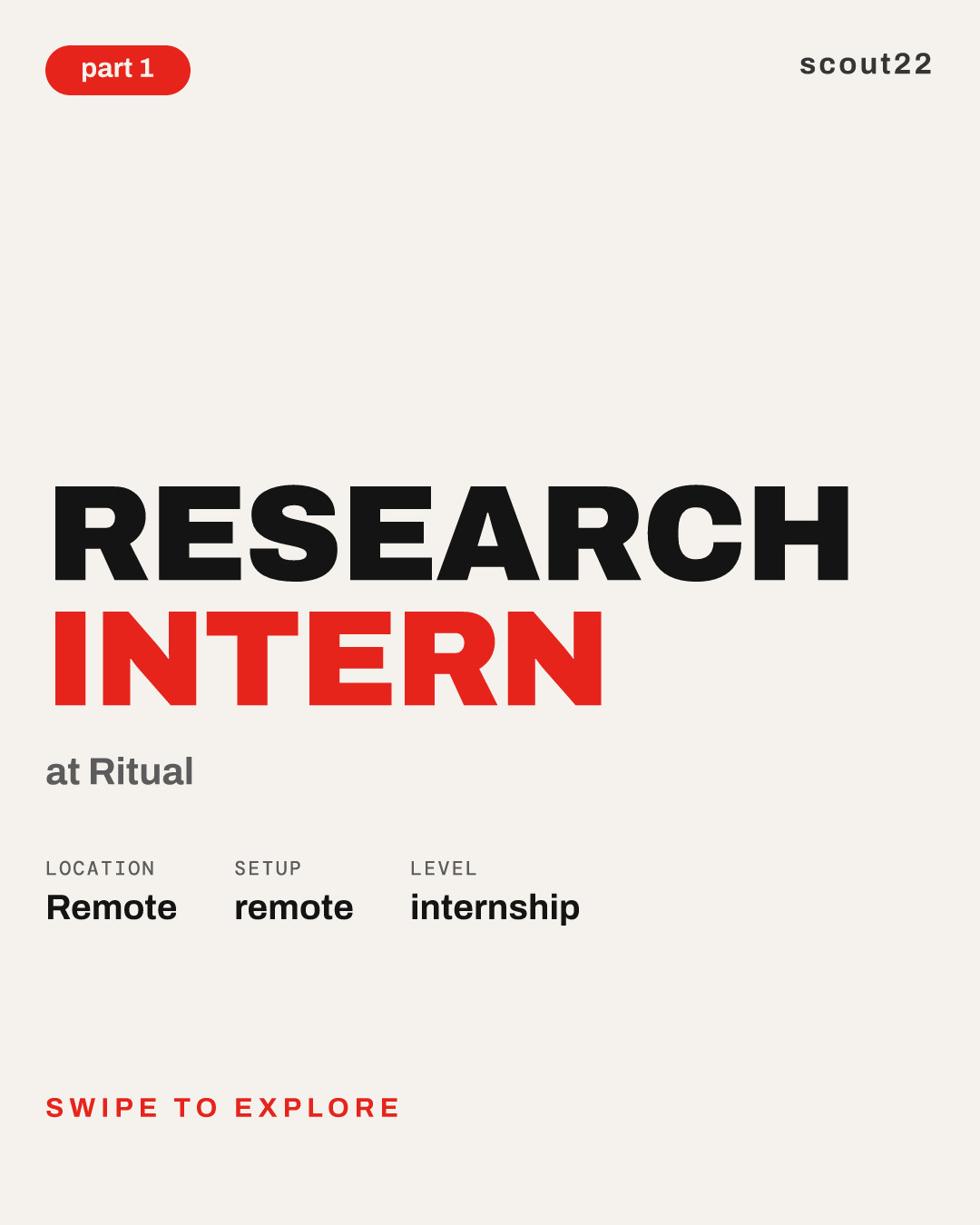 Research Intern at Ritual