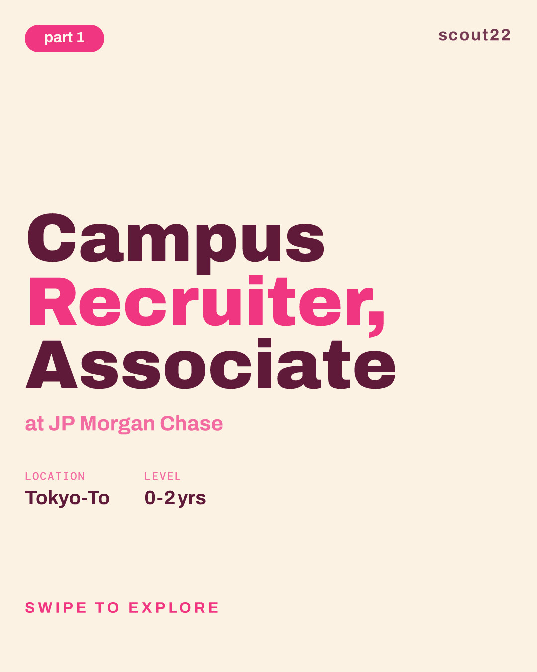 Campus Recruiter, Associate at JP Morgan Chase