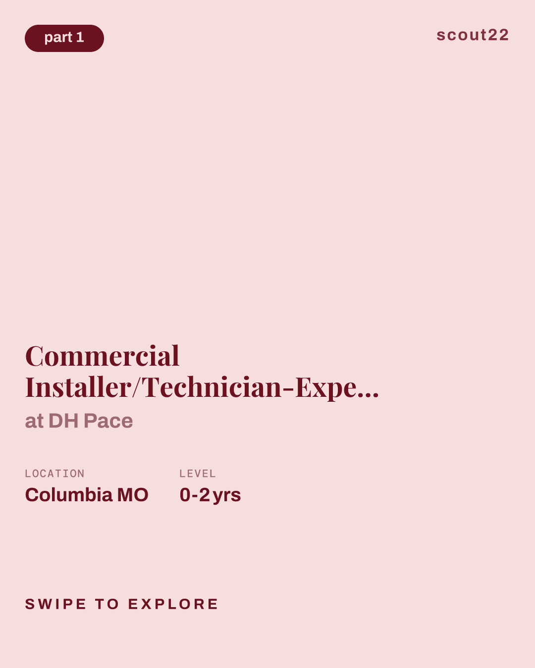 Commercial Installer/Technician-Experienced or Trainees! at DH Pace