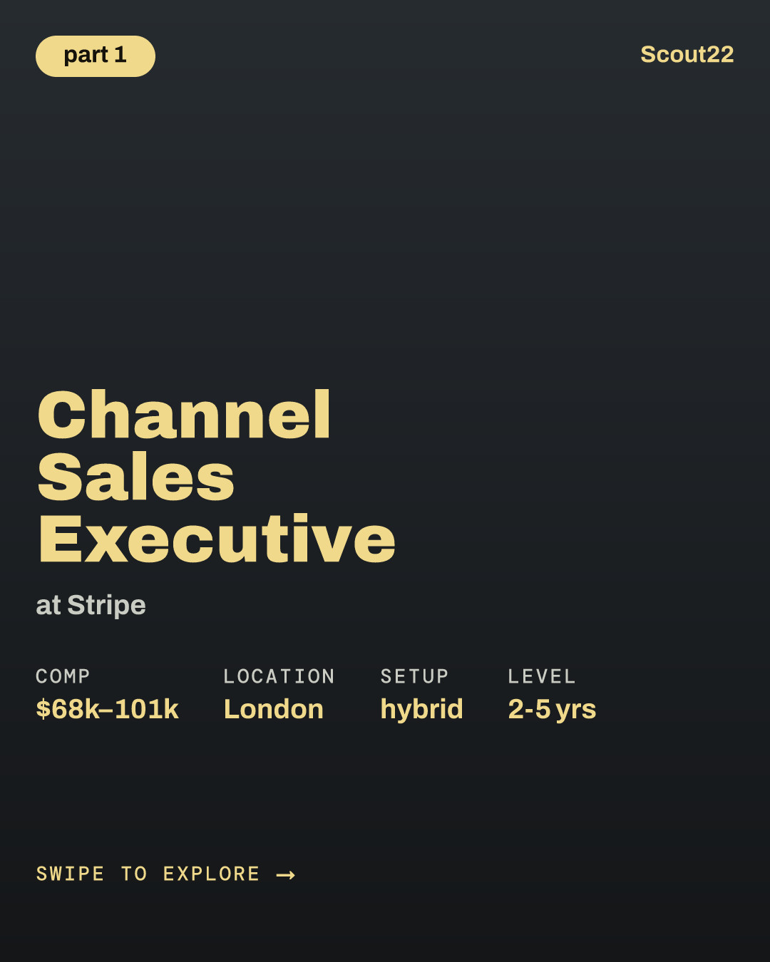 Channel Sales Executive at Stripe