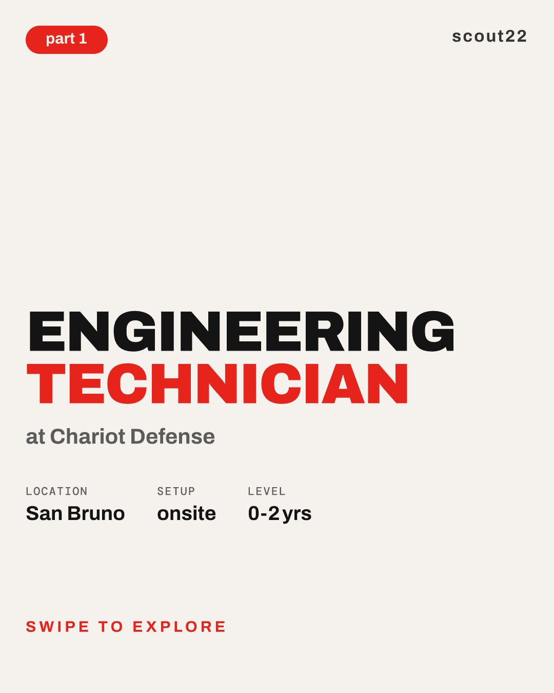 Engineering Technician at Chariot Defense