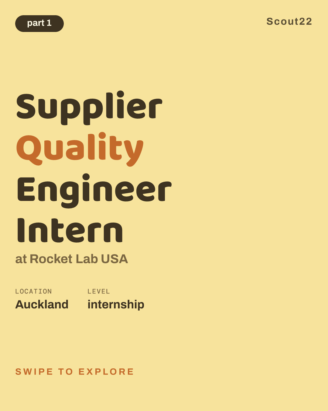 Supplier Quality Engineer Intern at Rocket Lab USA