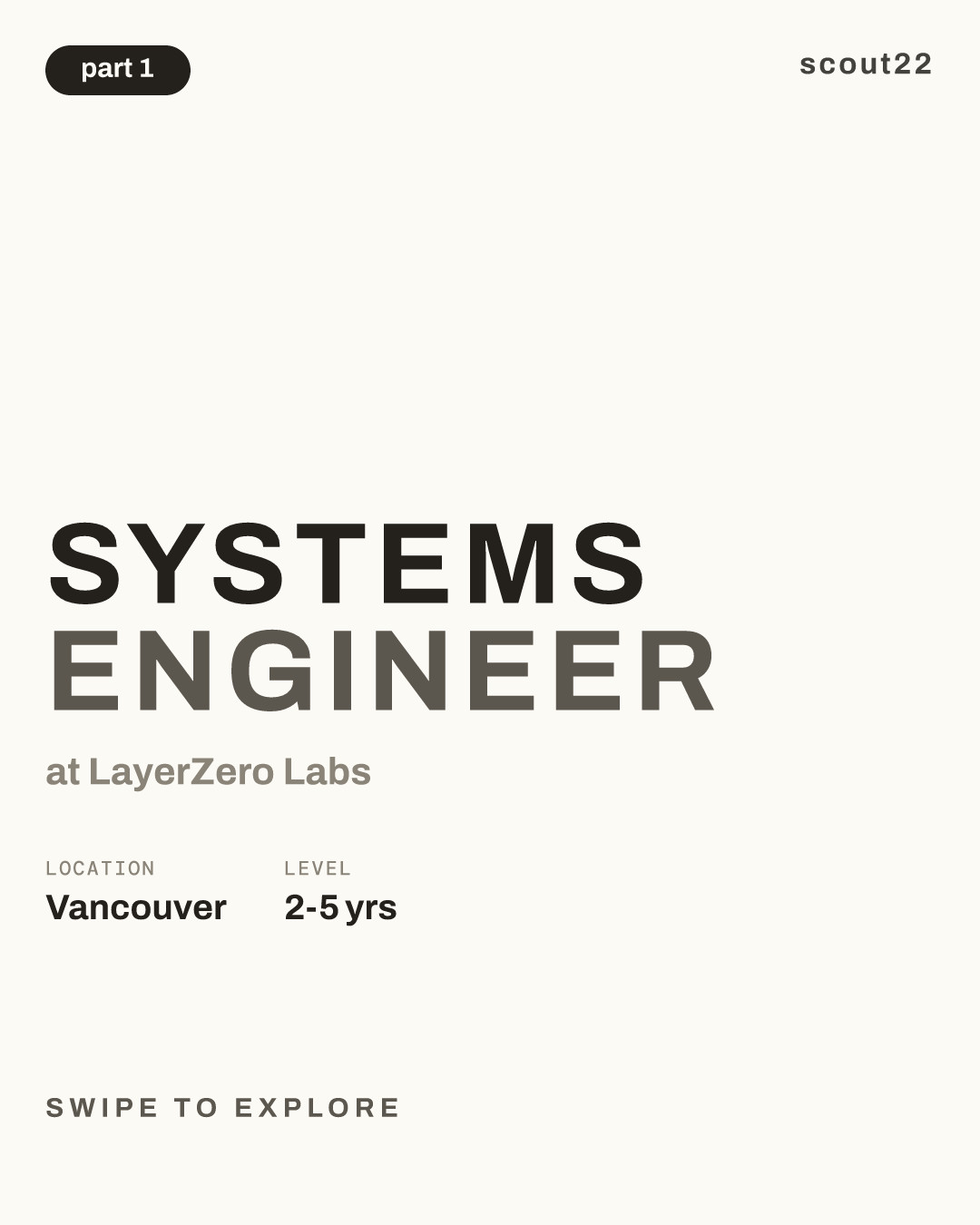 Systems Engineer at LayerZero Labs
