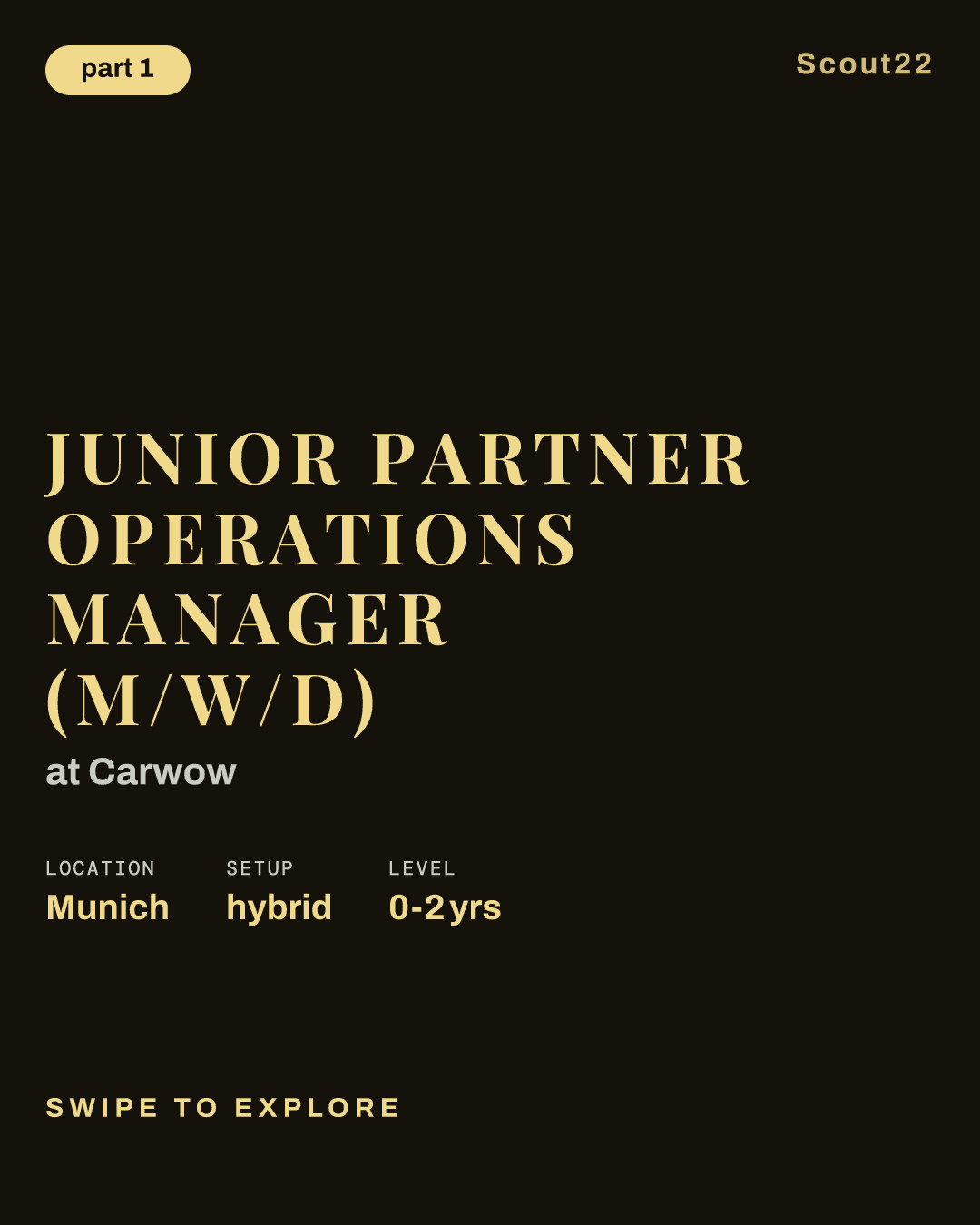 Junior Partner Operations Manager (m/w/d) at Carwow
