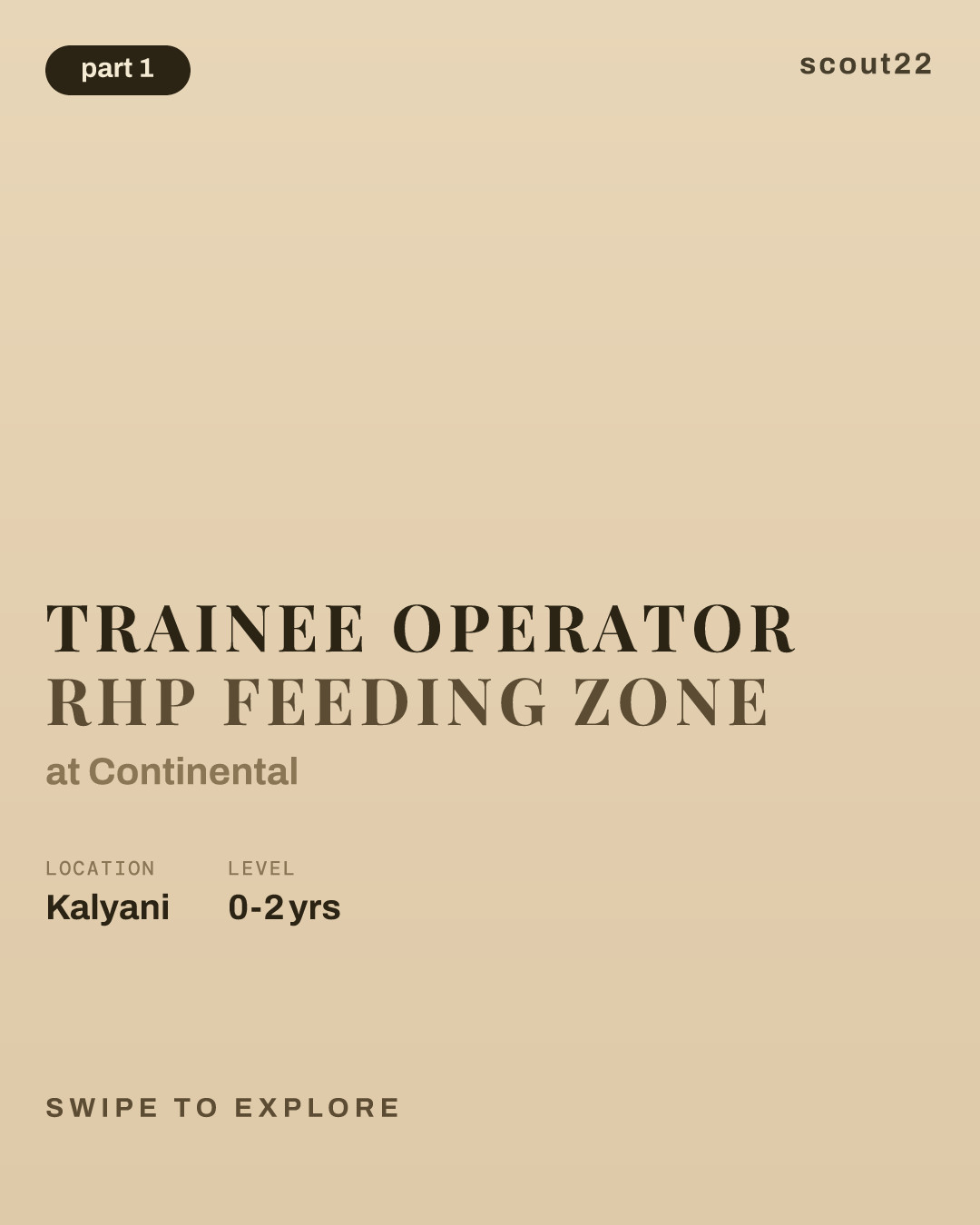 Trainee Operator RHP Feeding Zone at Continental
