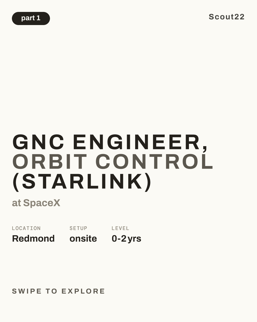 GNC Engineer, Orbit Control (Starlink) at SpaceX
