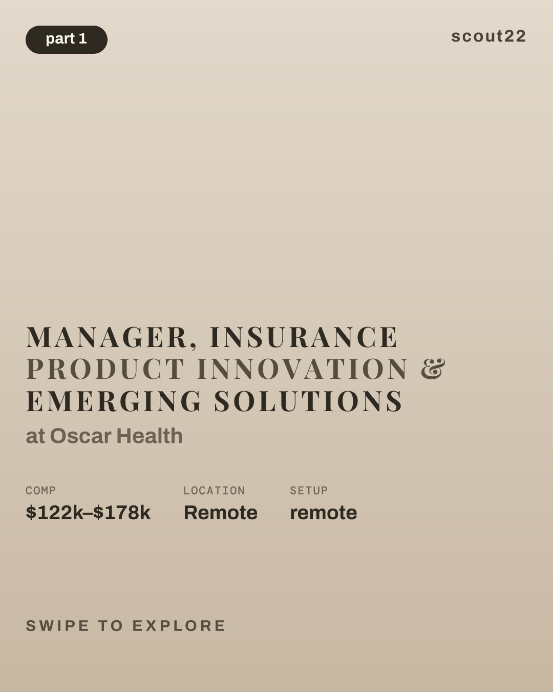 Manager, Insurance Product Innovation & Emerging Solutions at Oscar Health