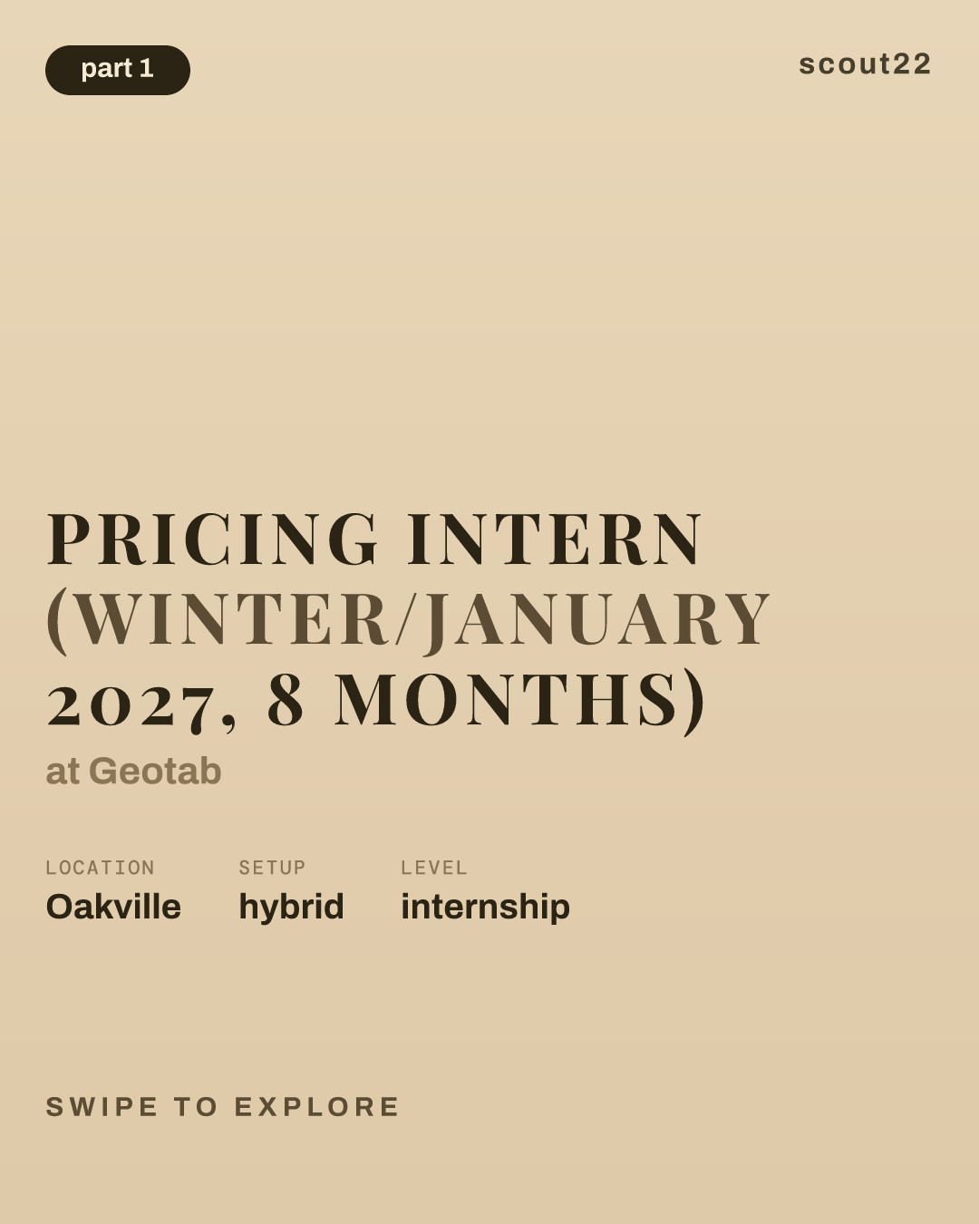 Pricing Intern (Winter/January 2027, 8 Months) at Geotab