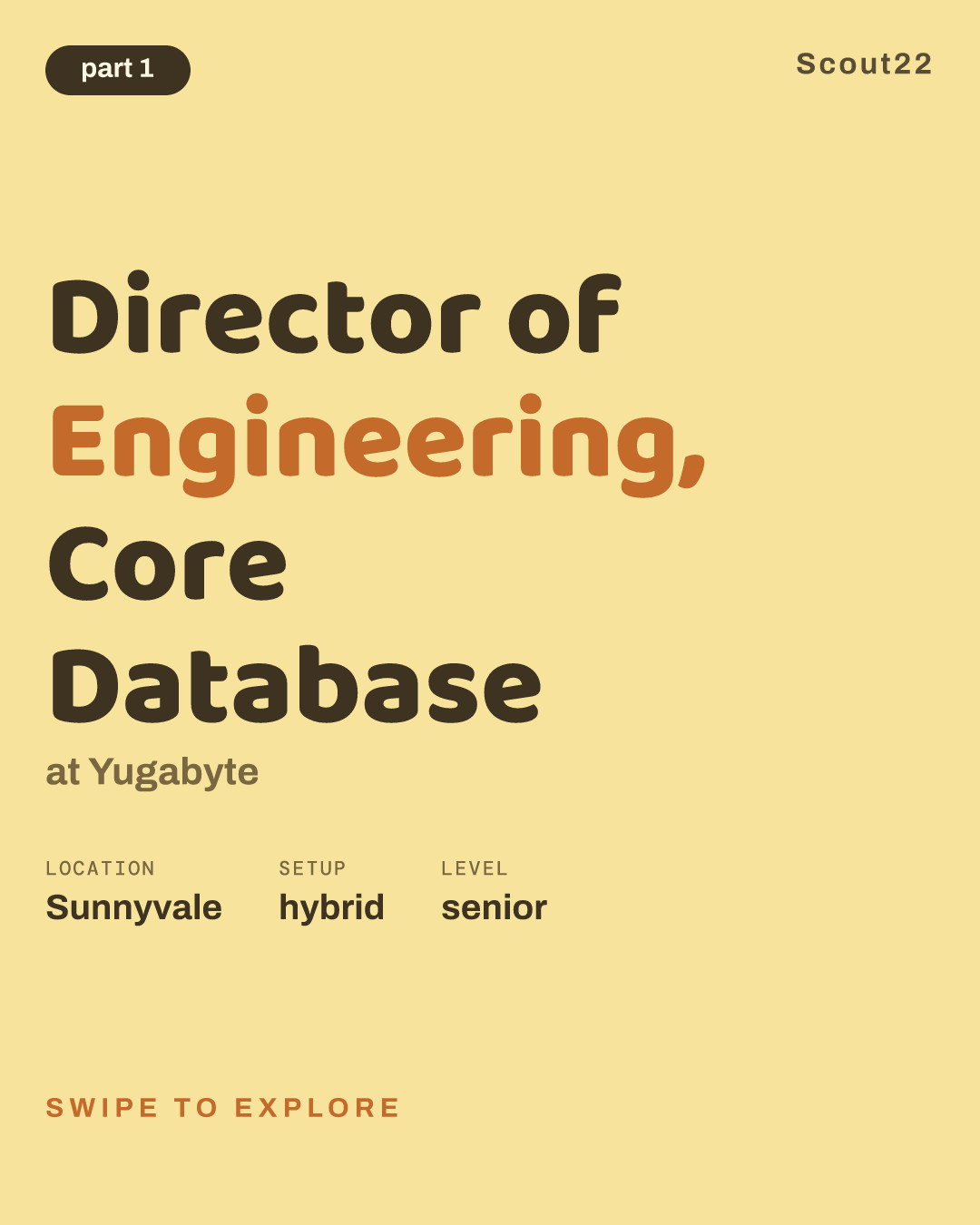 Director of Engineering, Core Database at Yugabyte