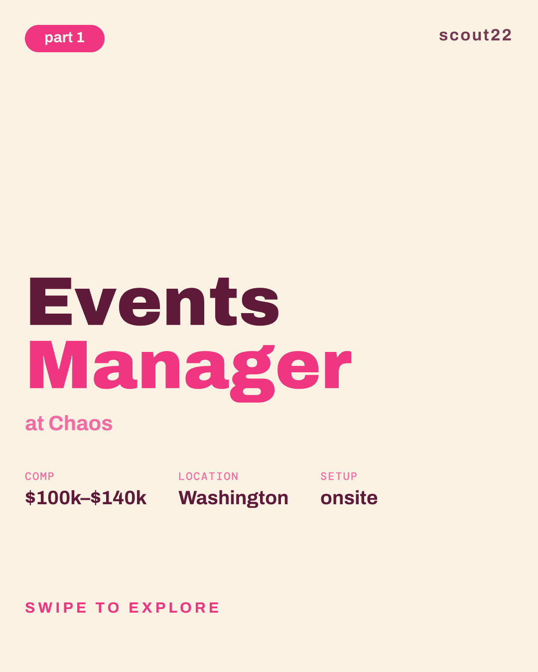 Events Manager at Chaos