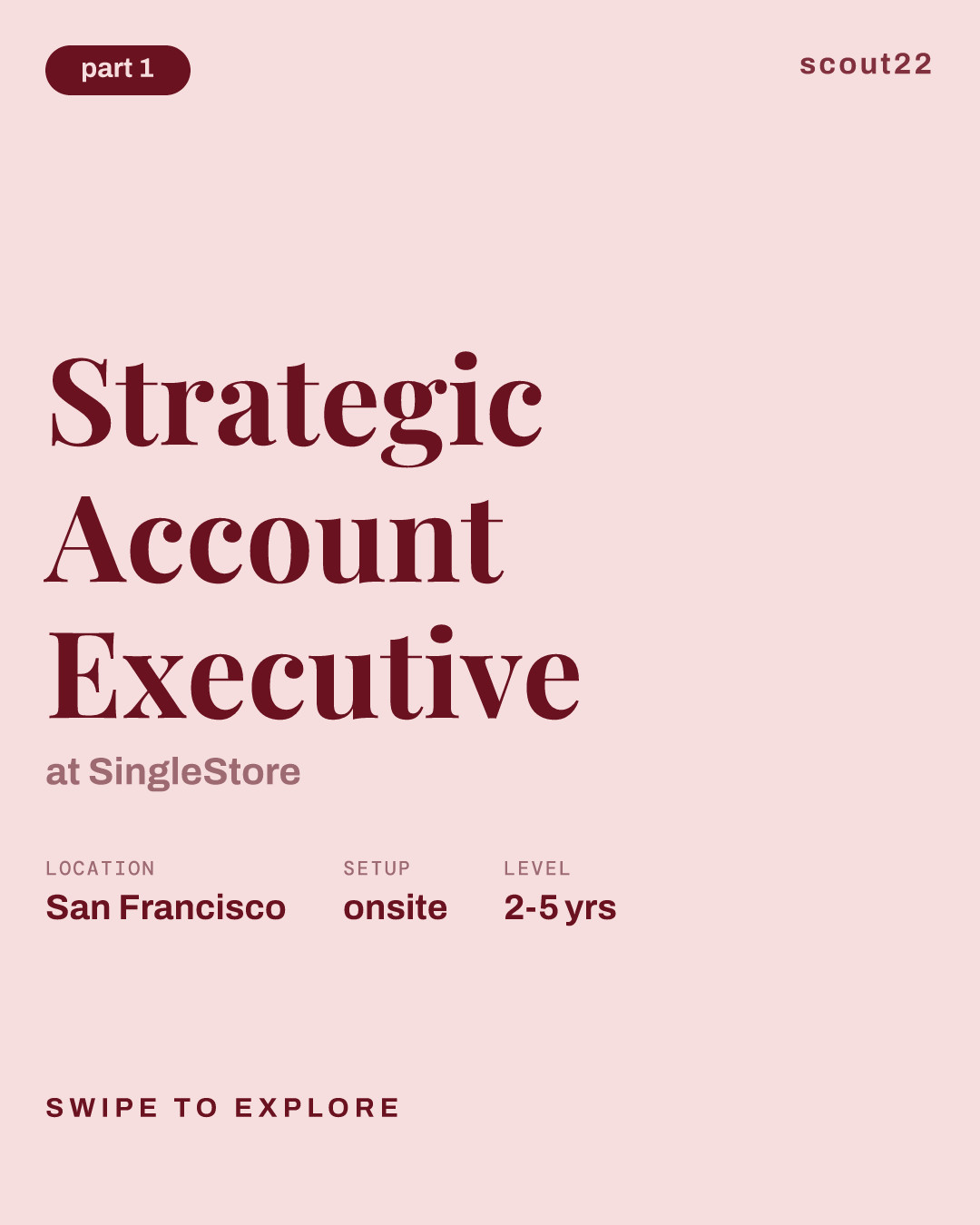 Strategic Account Executive at SingleStore