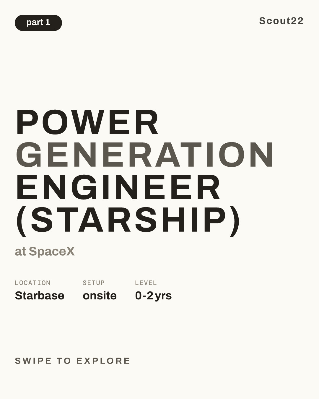 Power Generation Engineer (Starship) at SpaceX
