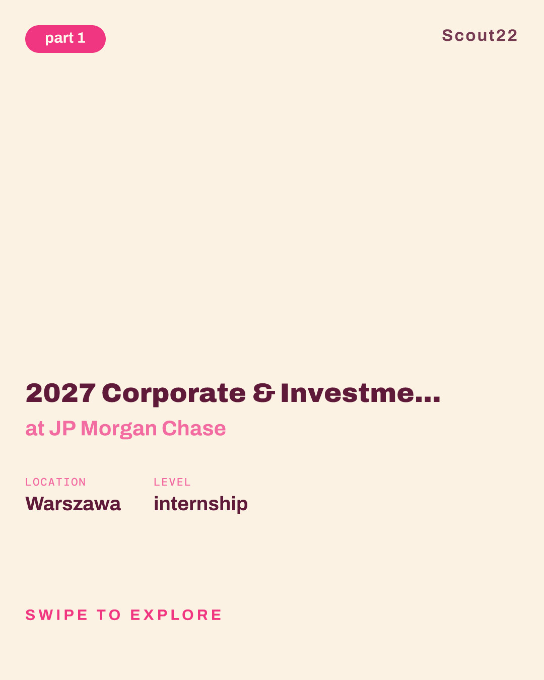 2027 Corporate & Investment Bank - Global Investment Banking Analyst Program - Off-Cycle Internship  - CEE Coverage Warsaw at JP Morgan Chase