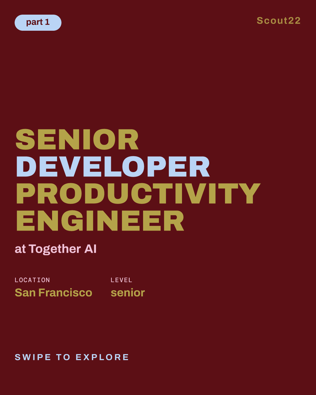Senior Developer Productivity Engineer at Together AI
