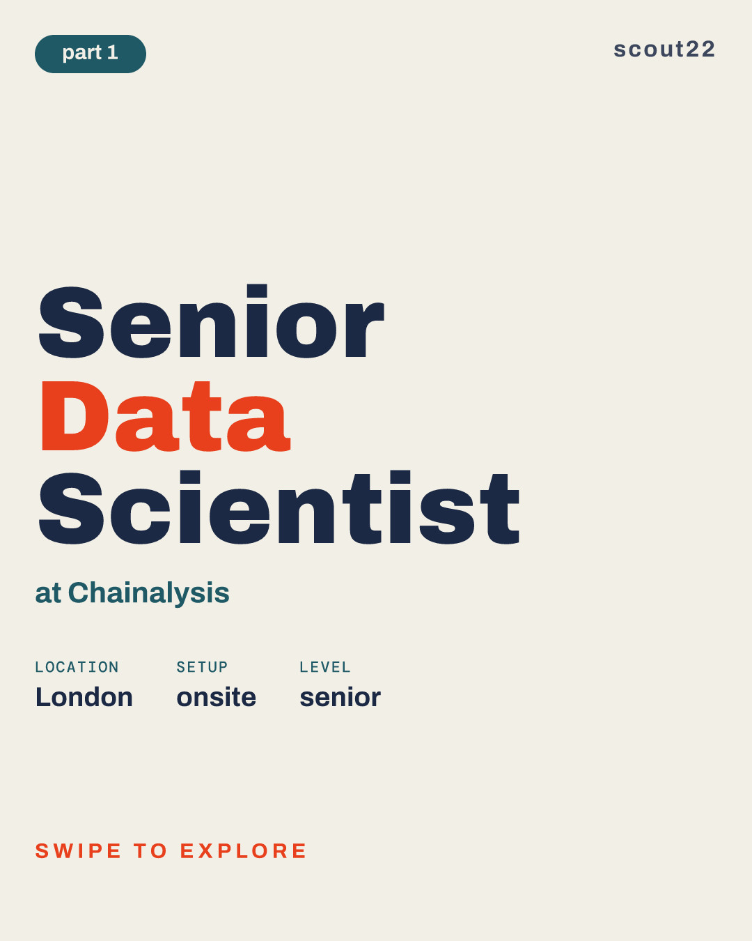 Senior Data Scientist at Chainalysis