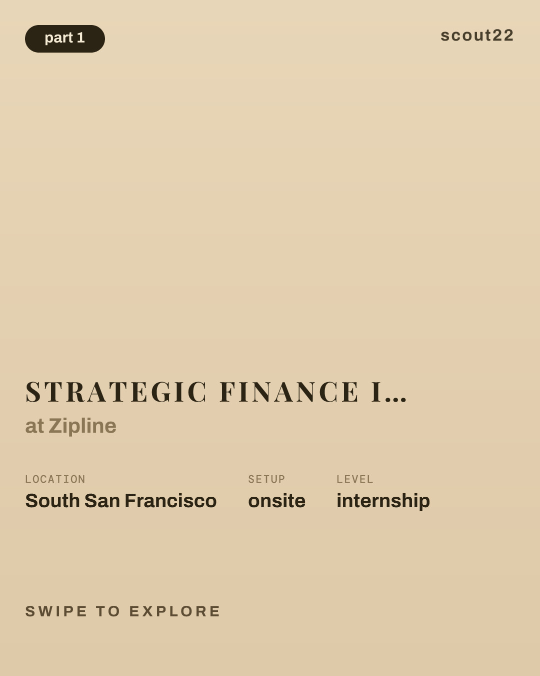 Strategic Finance Intern (Spring 2027) at Zipline