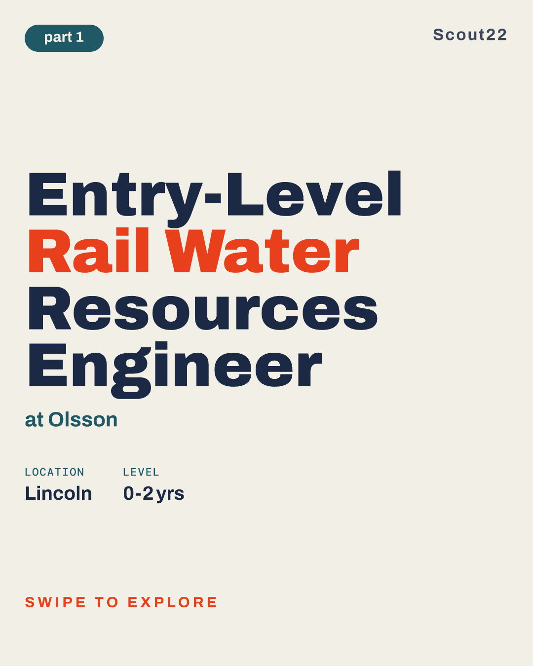 Entry-Level Rail Water Resources Engineer at Olsson