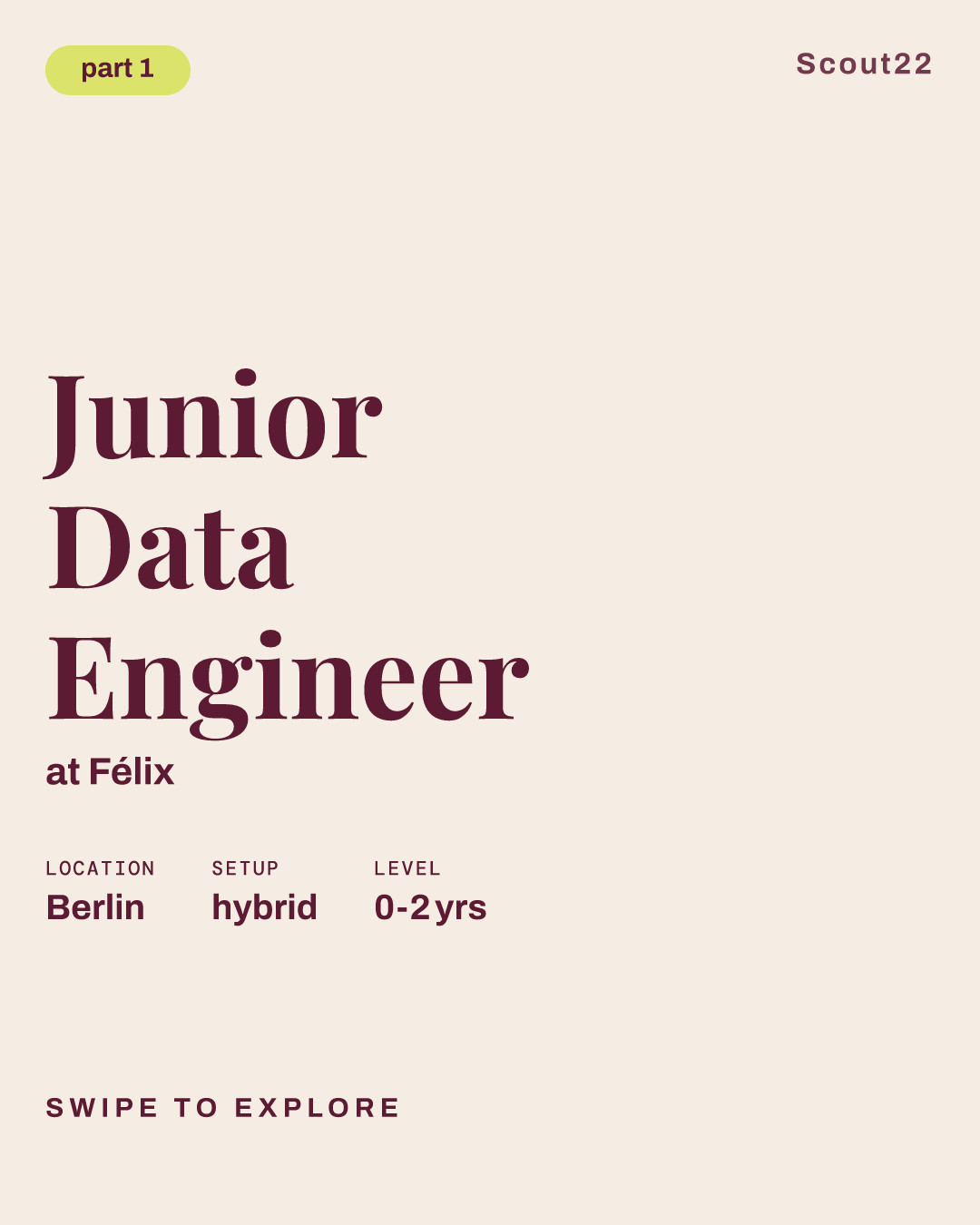 Junior Data Engineer at Félix