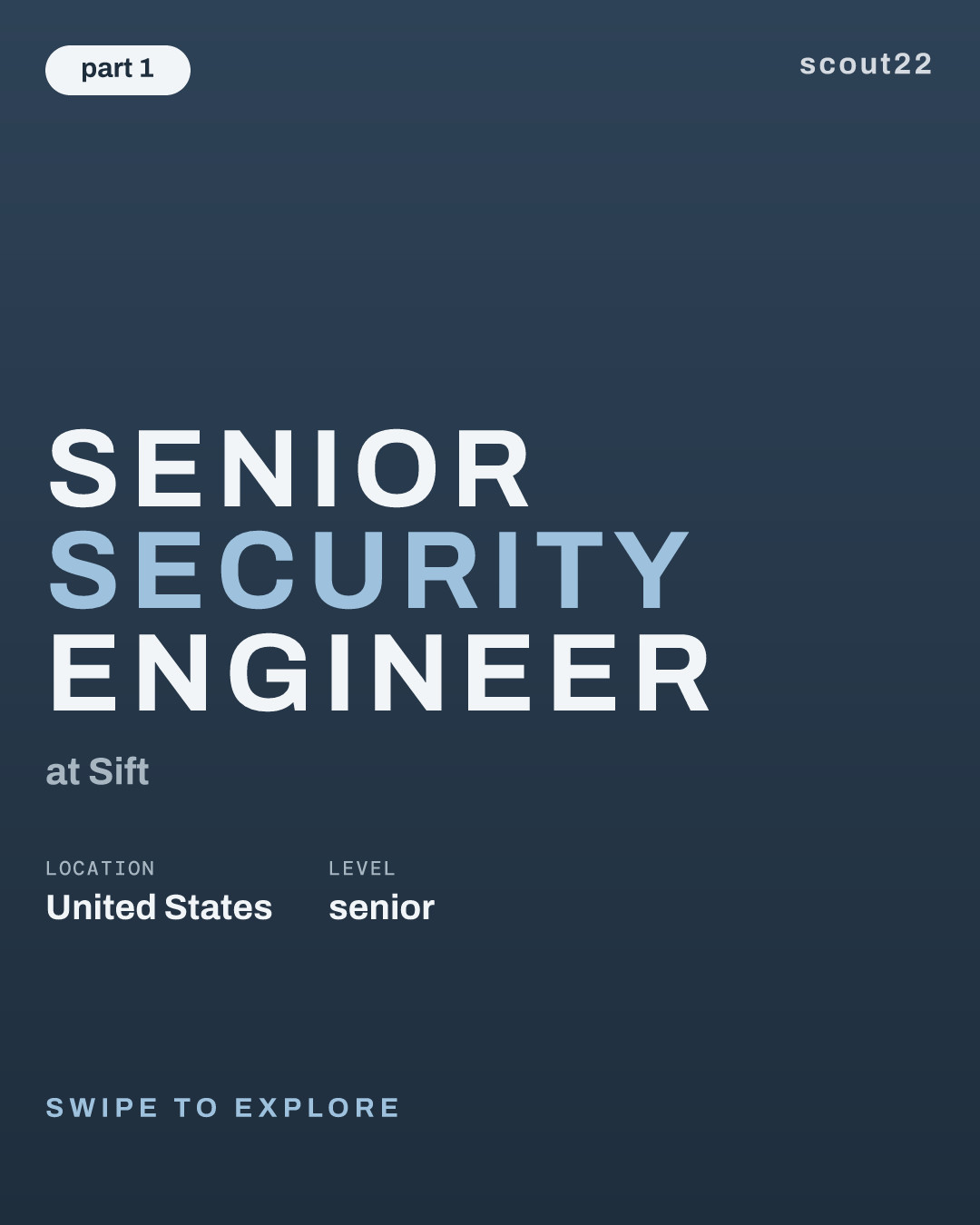 Senior Security Engineer at Sift