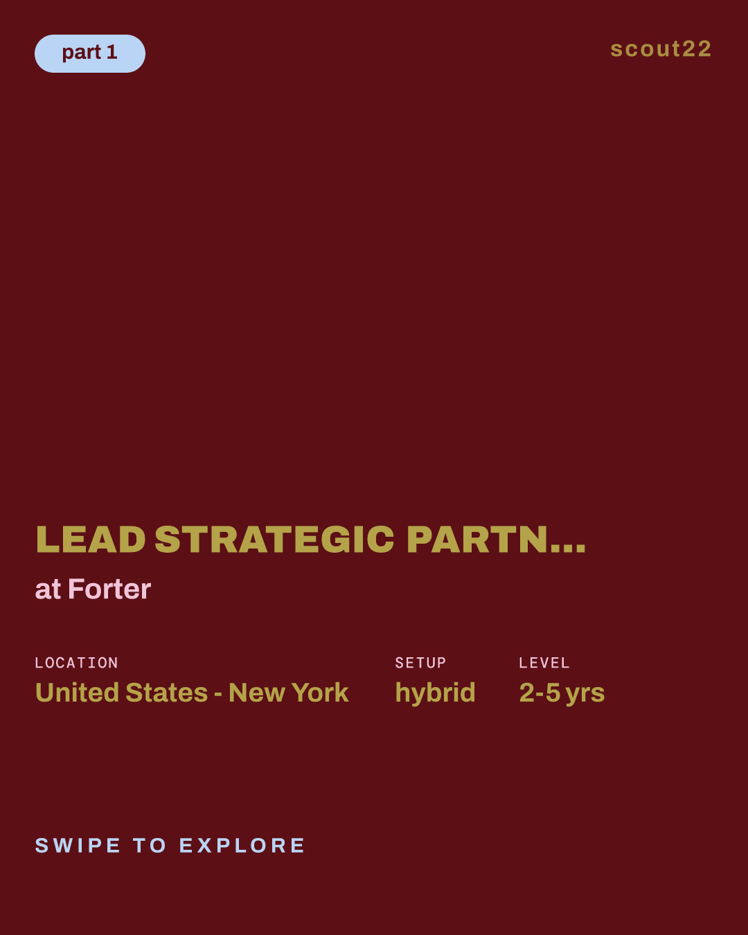 Lead Strategic Partnerships Manager, Financial Services at Forter