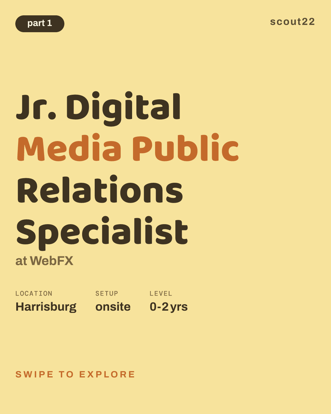 Jr. Digital Media Public Relations Specialist at WebFX