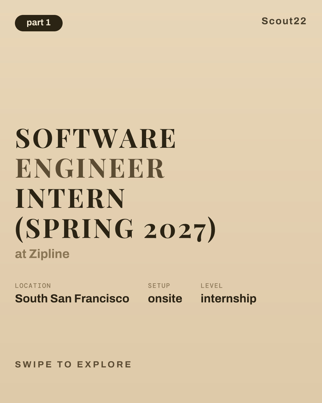 Software Engineer Intern (Spring 2027) at Zipline